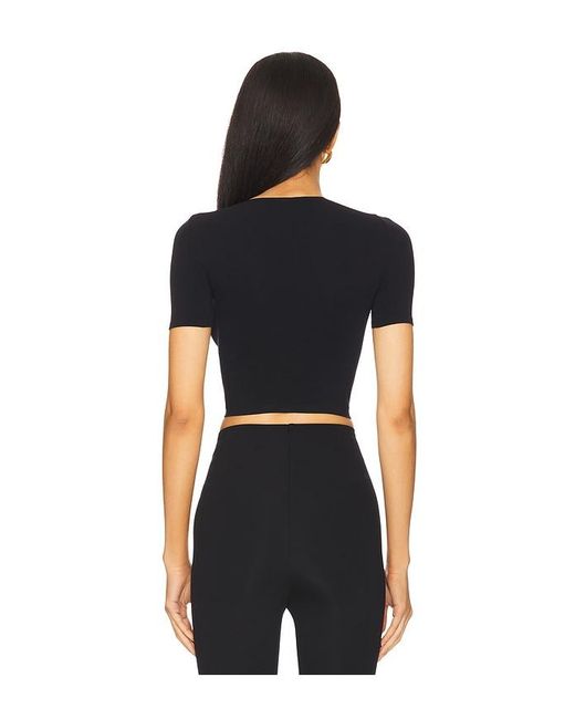 Commando Black Ballet Body Cropped Crewneck Tee