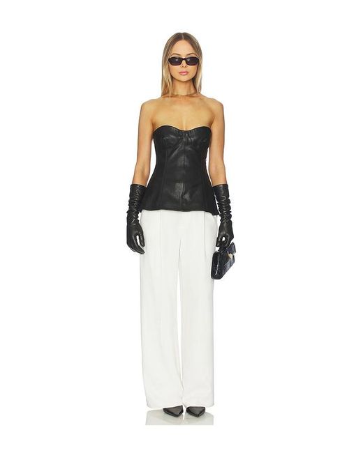 Jonathan Simkhai Black Tyla Bustier Top