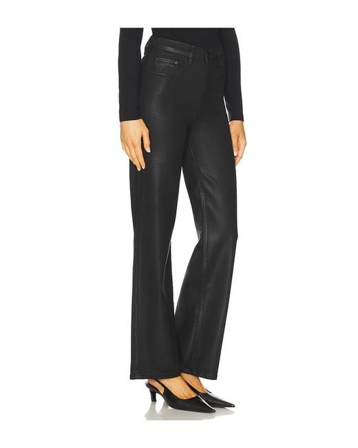 DL1961 Black Karmine High Rise Wide Leg Jeans