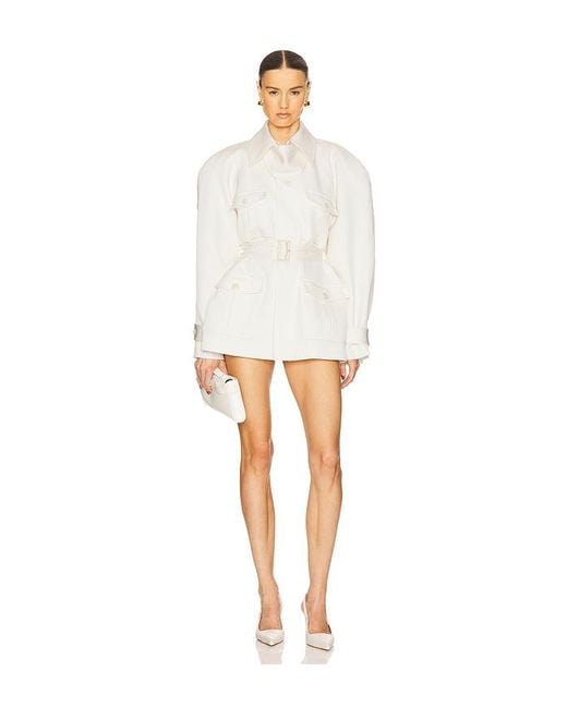 Helsa The Twill Cargo Jacket White