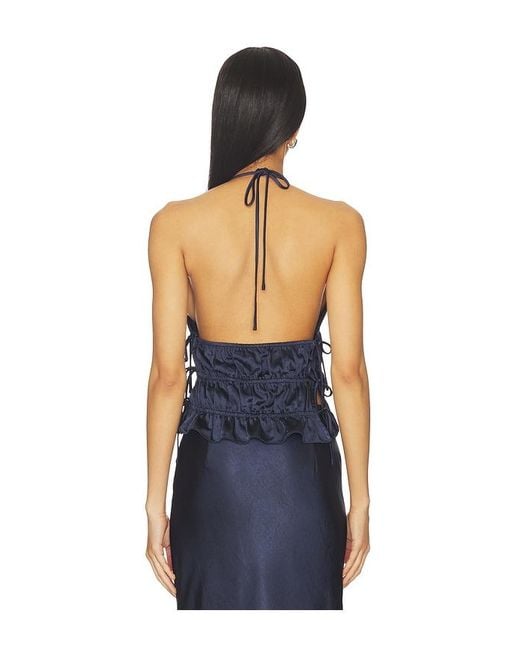 Nia Blue Balboa Top
