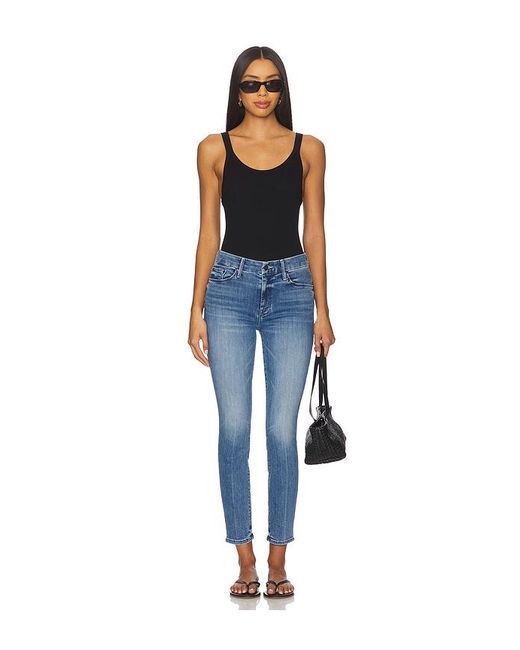 Mother Blue The Looker Ankle Jeans