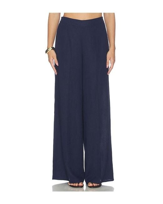 Generation Love Blue Kelela Linen Pants