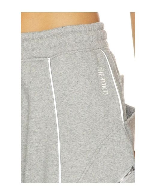 The Attico Gray Fleece Pant