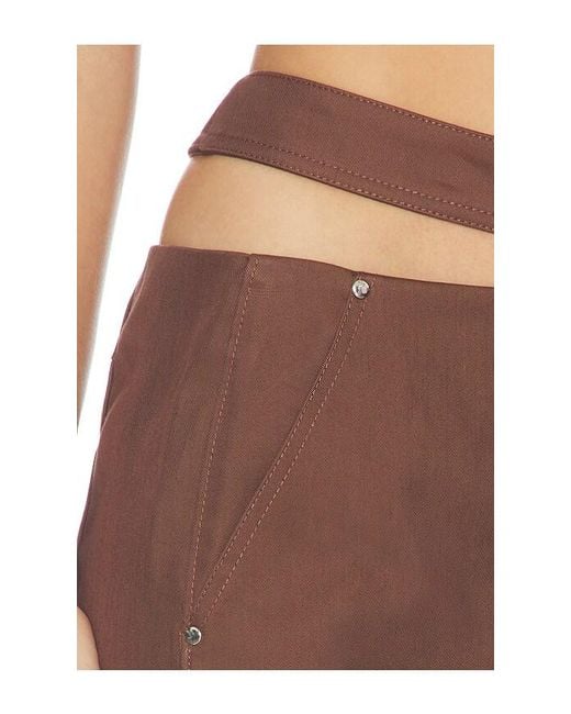 Camila Coelho Brown Cora Midi Skirt