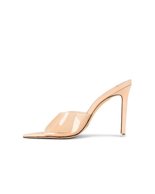 Black Suede Studio White Bella High Heel Mule