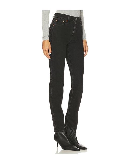 Levi's Black Wedgie Slim Jeans