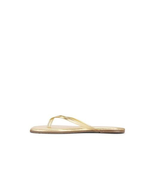 TKEES Natural Square Toe Lily Sandal