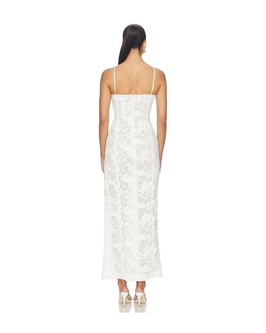Blumarine White Macrame Lace Dress