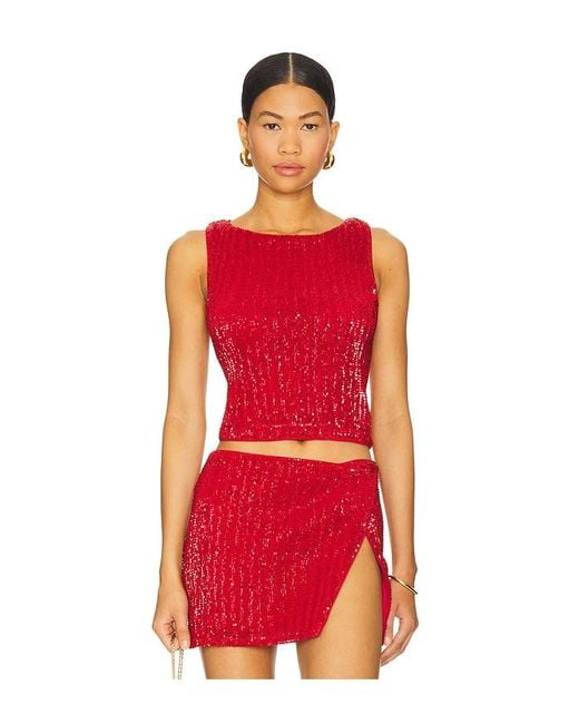Lovers + Friends Red Selma Top