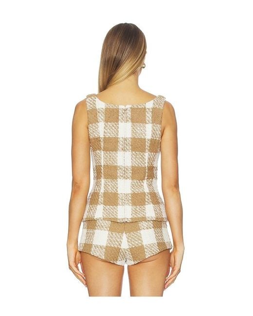 MAJORELLE Natural Margaret Top