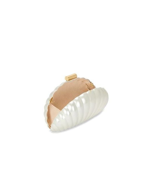 Jonathan Simkhai White Monet Pearlized Shell Clutch