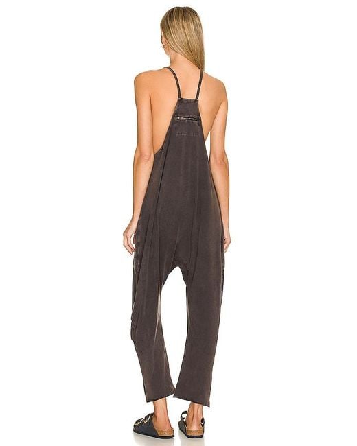 Free People Black X Fp Movement Hot Shot Onesie