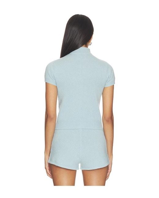 SAU LEE Blue Mountain Cashmere Top