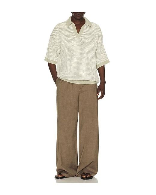 Helmut Lang Natural Bicolor Polo for men