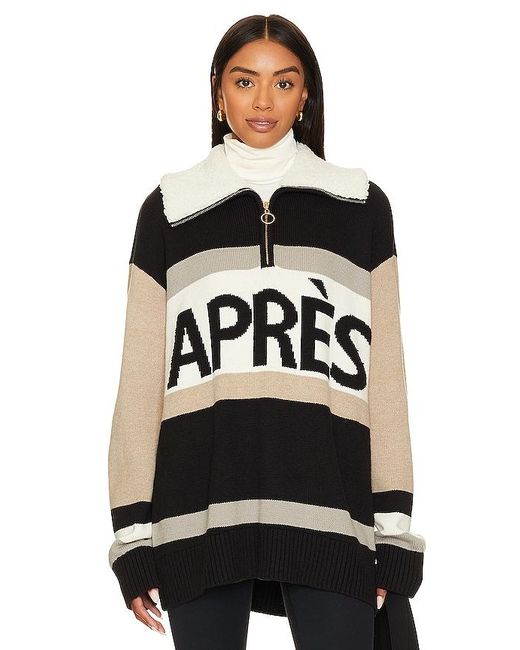 Show Me Your Mumu Black Weston Half Zip Pullover