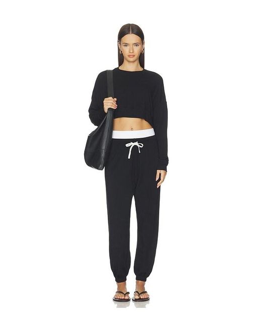 Splits59 Black Noah Crop Sweatshirt