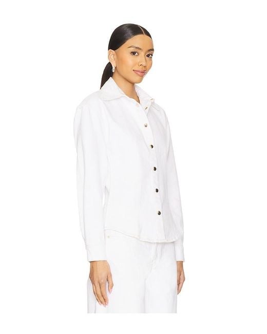 FRAME White The Sculpted Shirt