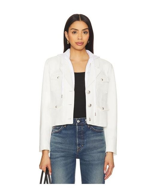Central Park West Blue Ponte Suiting Blazer