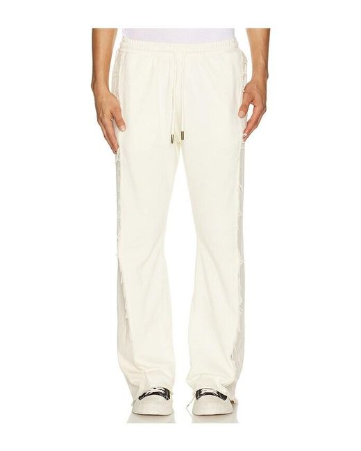Honor The Gift White Denim Panel Flare Sweatpant for men