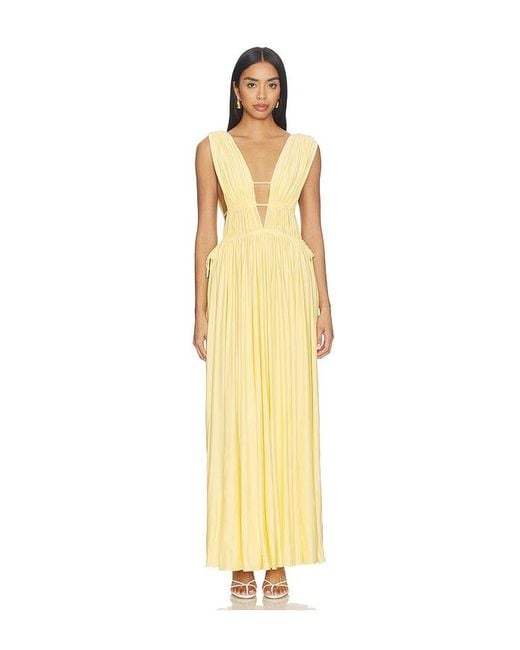 MOTHER OF ALL Metallic Helena Maxi Dress