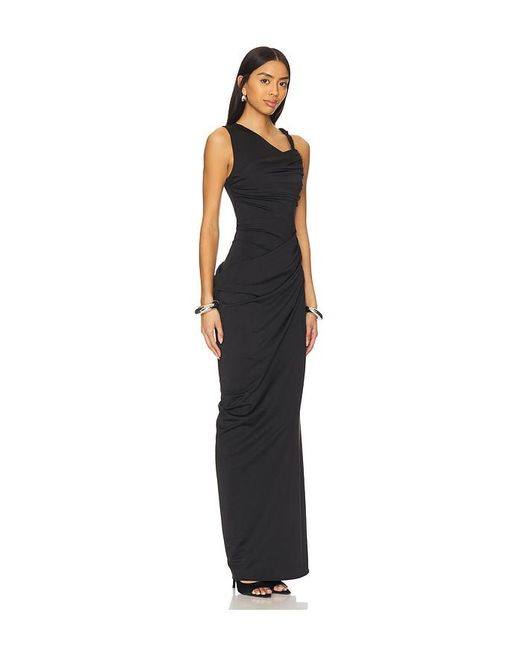 Lovers + Friends Black Athena Gown