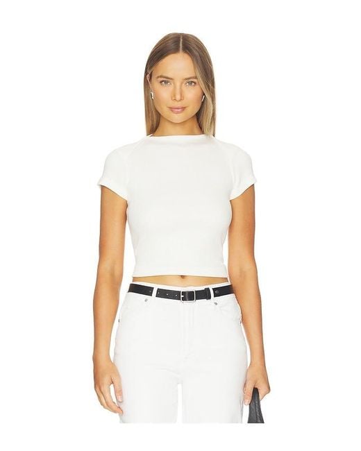 Citizens of Humanity White Baby Waffle Tee