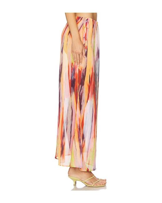 SNDY'S Orange St. Barts Maxi Skirt