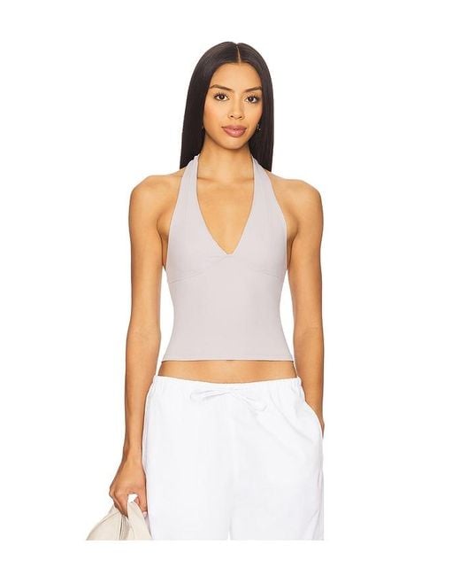 Free People White X Intimately Fp Still Here Halter