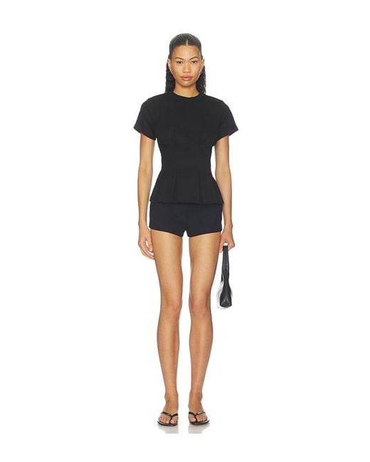 ALL THE WAYS Black Kai Cinched Tee