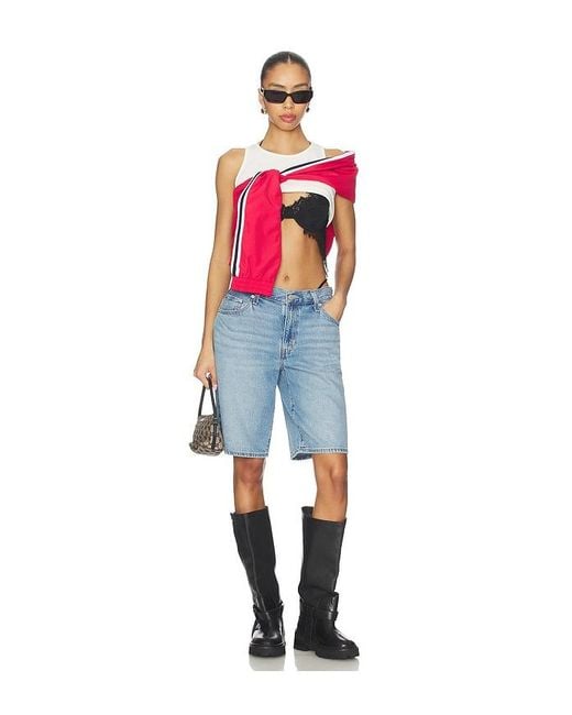 Levi's Blue Baggy Dad Jort