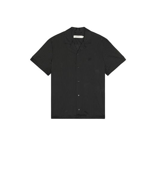 Filling Pieces Black Resort Mesh Shirt for men