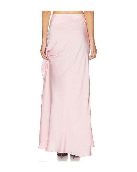 Bardot Pink X Revolve Solene Cut Out Maxi Skirt