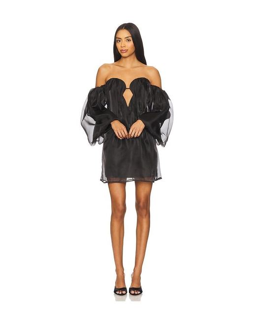 Bardot Black Freda Volume Mini Dress
