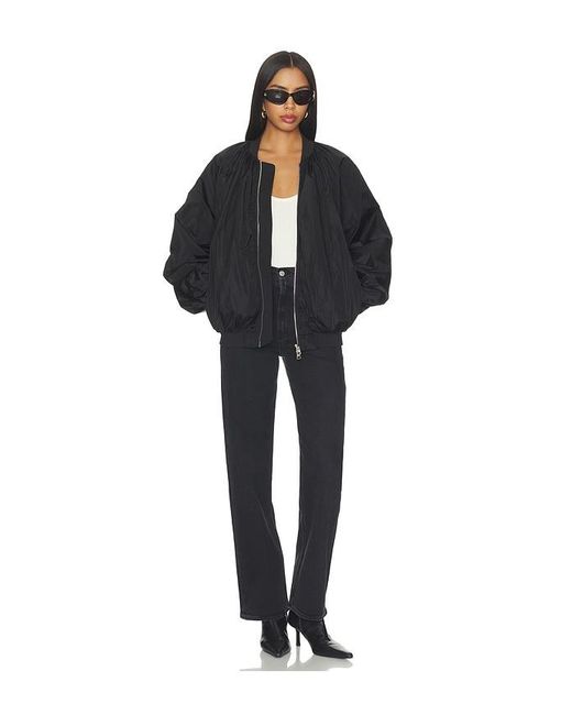 Agolde Black Raffi Bomber Jacket