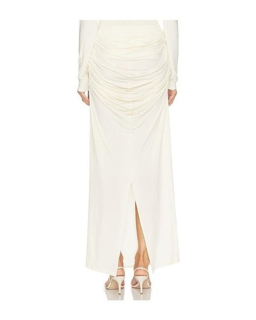 Paris Georgia White Raffy Skirt