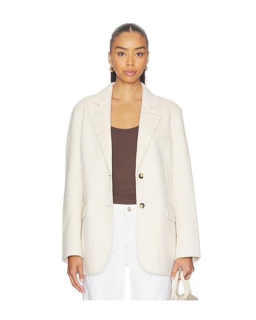 Rag & Bone White Zoe Wool Blazer