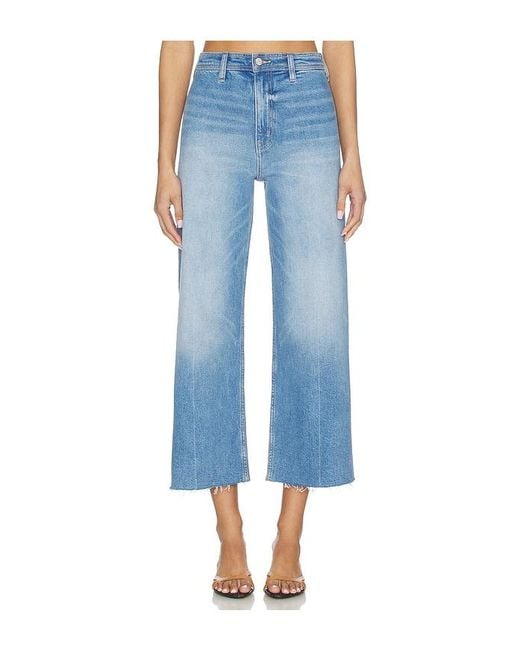 Pistola Blue Penny Crop High Rise Wide Leg Jeans