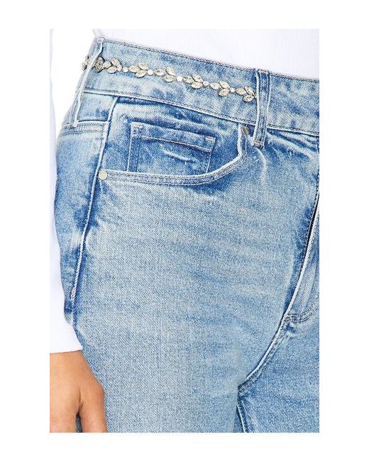 PAIGE Blue Sasha Wide Leg Jeans