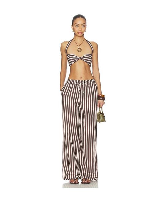 Rococo Sand White Straight Pants