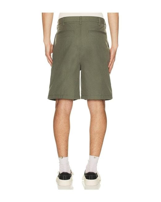Obey Green Dean Pleated Short for men