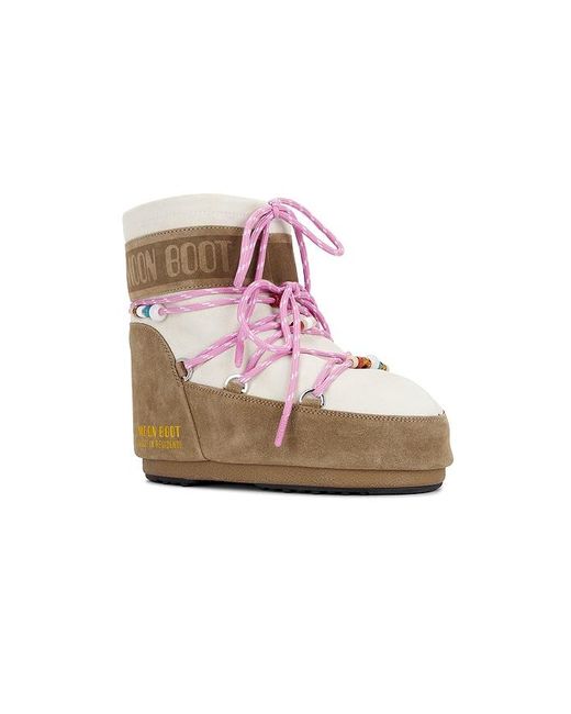 Moon Boot Multicolor Boot Low Suede Beads