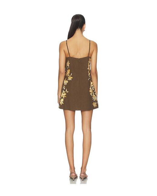 Hemant & Nandita Natural Mini Dress