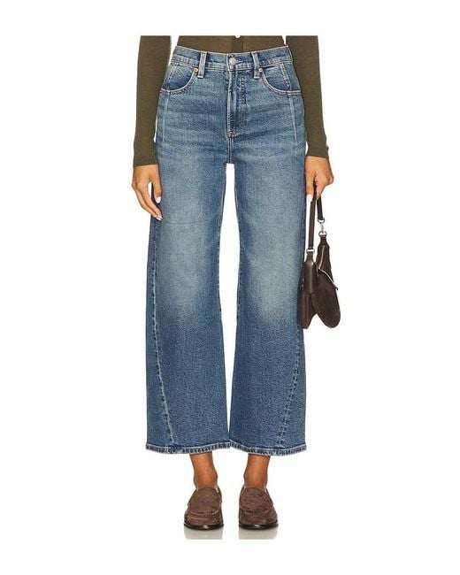 Pistola Blue Kyra High Rise Bowed Ankle Jeans