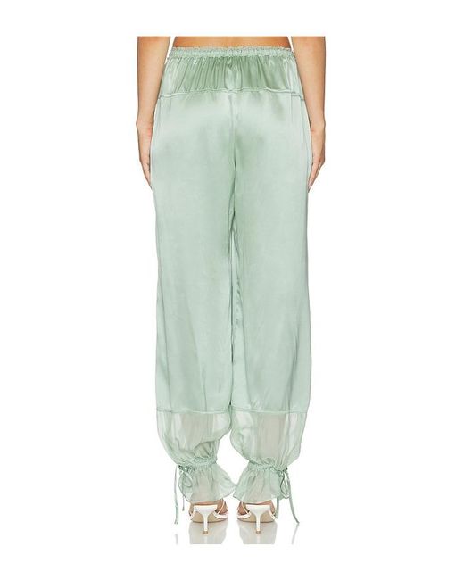 Ulla Johnson Green Camile Silk Cinched Pant