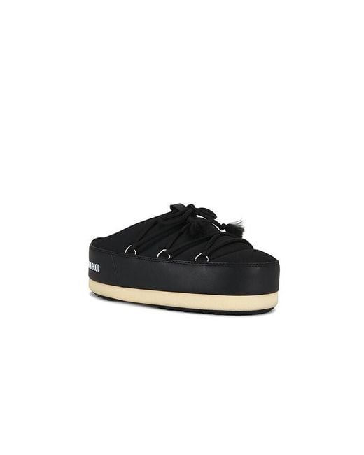 Moon Boot Black Evx Nylon Mule for men