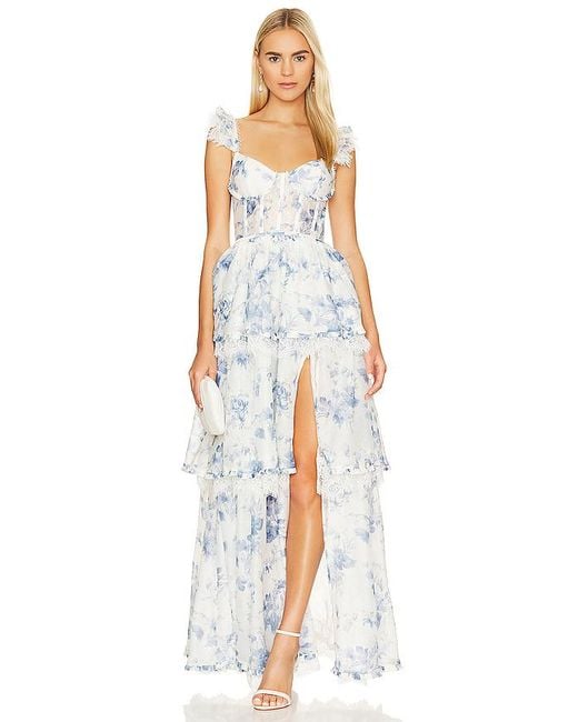 V. Chapman White Jolie Gown
