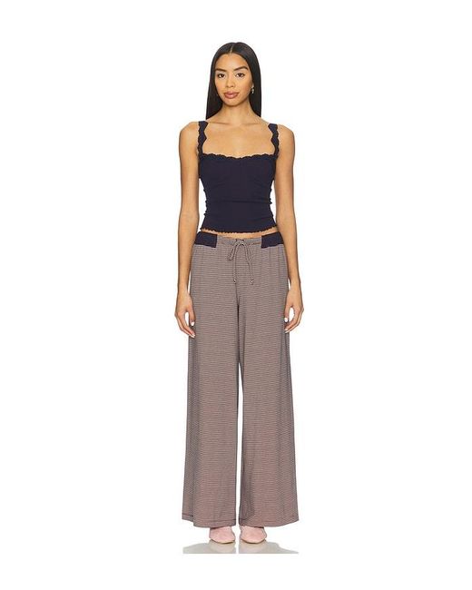 Free People Brown X Intimately Out And About Pant