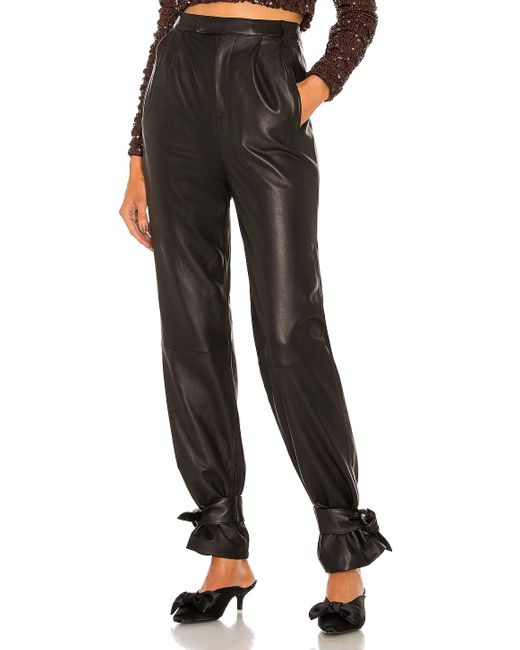 Lovers + Friends Seymore Leather Pants in Black Lyst