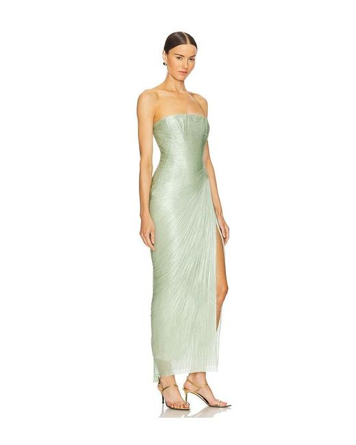 Vestido Layana En Color Hierbabuena Talla En Maria Lucia Hohan de color Metallic